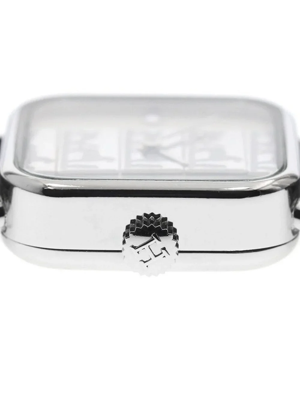 HERMES Carriage pattern Silver Dial Quartz Ladies Watch_961419
